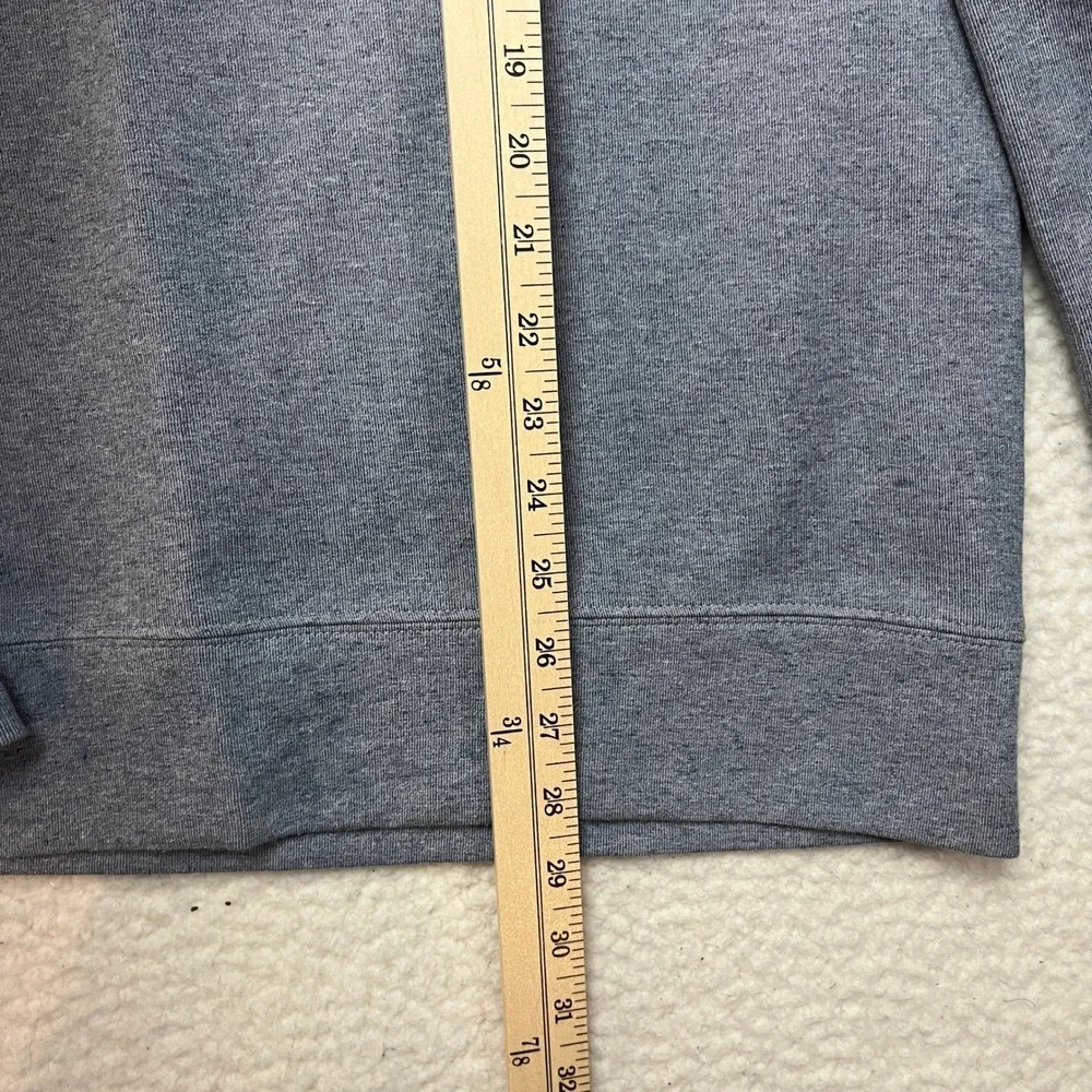 Tommy Hilfiger Pullover Mens L Blue Quarter Zip‎ Mock Neck Logo Sweater 78C6087